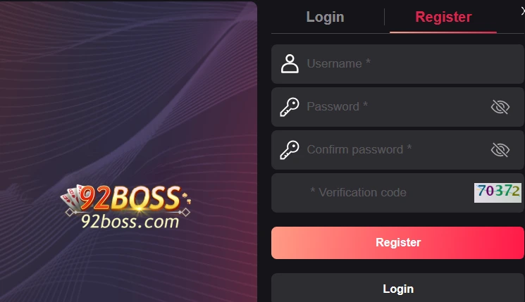 92Boss Game Register Tutorial