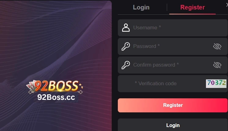 92Boss Registration